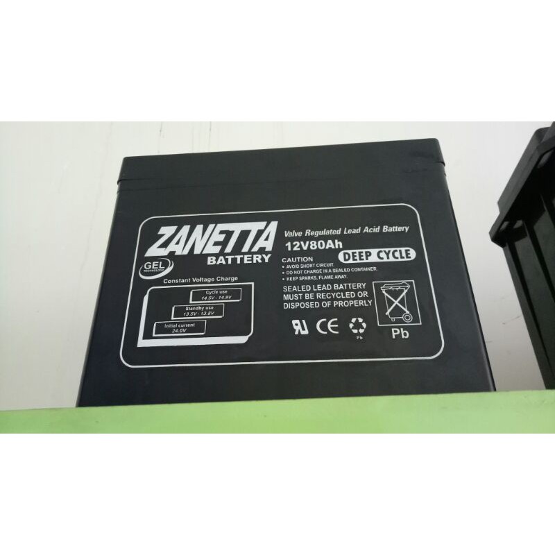 Aki kering/ baterai ups/ aki solar cell zenetta 12v 80ah