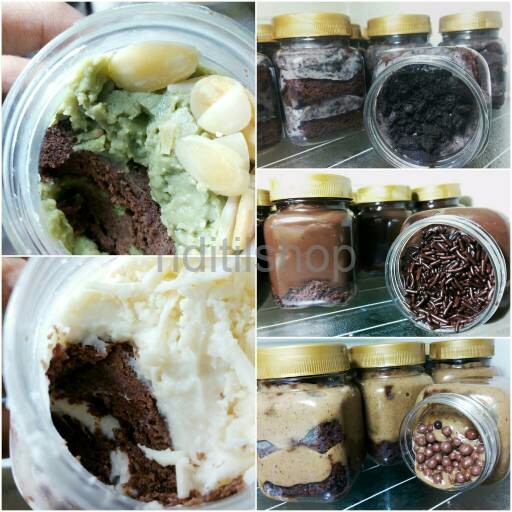 

Creamy Brownies in Jar