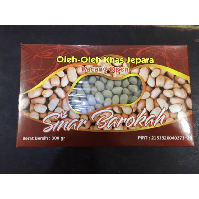 

Kacang Open Sinar Barokah deluxe 300gr