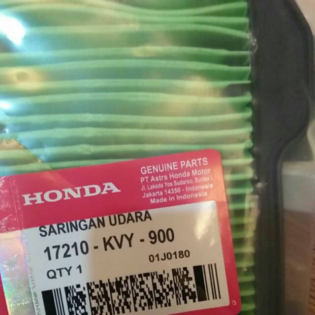 Filter Hawa Saringan Udara Honda Beat Old Lama KVY