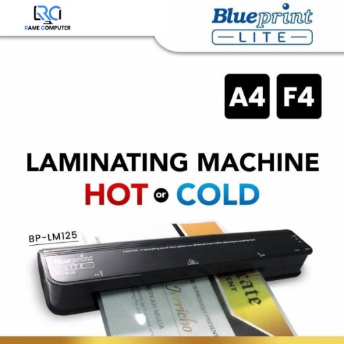 Mesin Laminating Folio Panas Dingin F4 A4 Hot and Cold BLUEPRINT LM125