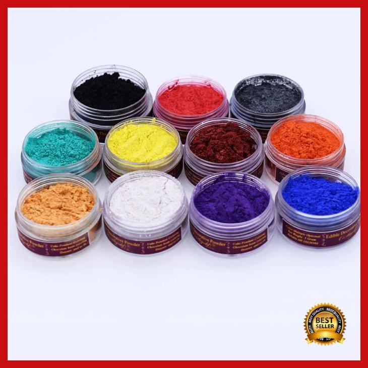 

2g BLACK HITAM LUSTRE DUST EDIBLE BUBUK LUSTER KUE 2GRAM CAKE KUE CHEF Best Seller
