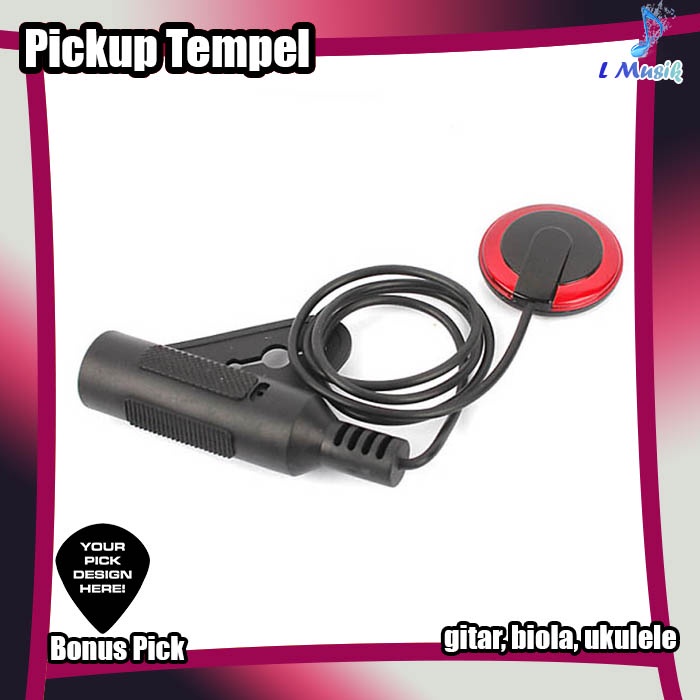 Pickup Gitar tempel Profesional Piezo Kontak spul mic Mikrofon Pickup Untuk Gitar Biola Banjo Mandolin Ukulele Gitar