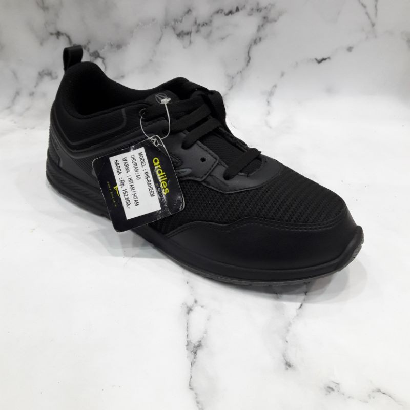 Sepatu Ardiles Sekolah hitam Polos Ardiles Raheem
