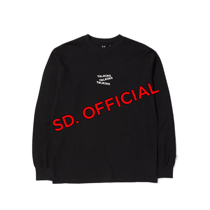 Sweater Basic Talking ON Logo bts tangan kiri