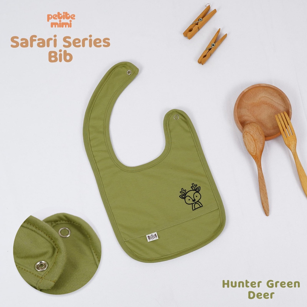 Petite Mimi Safari Series Bib Celemek Makan Bayi