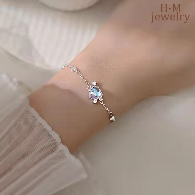 Gelang Desain Aurora Hati Gaya Minimalis Untuk Wanita 2022