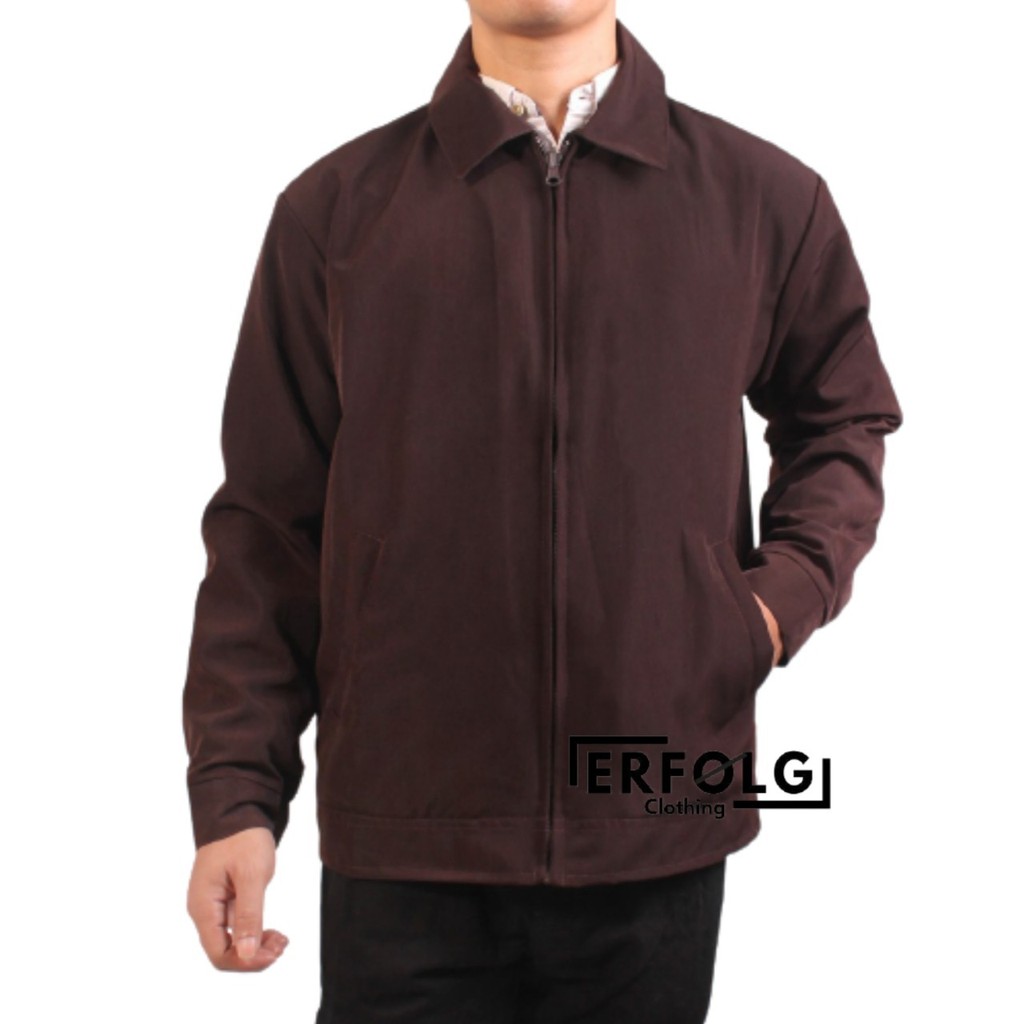 Jas kerja Pria Jaket Seragam Kantor Jacket Sby Jasket Semijas Formal Fhasion Korea Warna Coklat Hitam Cream Mocca Maroon Abu Original Brand Lokal Boss