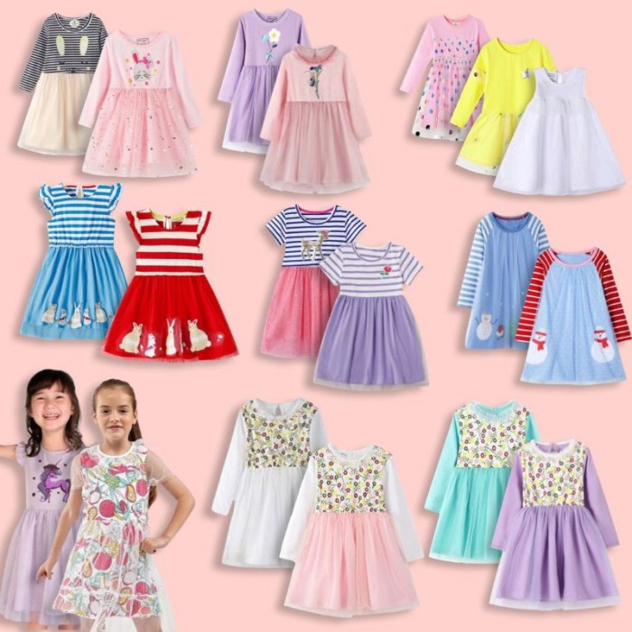 Dress Gaun Terusan Anak Perempuan Murah Gold Treasure X Hileelang 1