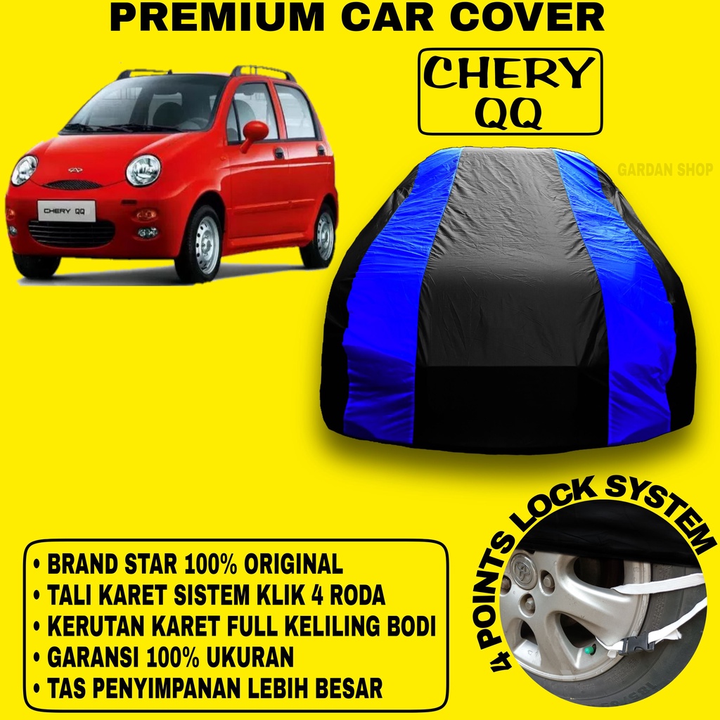 Body Cover CHERY QQ Sarung BIRU Penutup Pelindung Bodi Mobil Cherry QQ PREMIUM Blue Cover