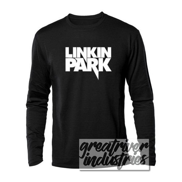 kaos distro band linkin park tulis lengan panjang