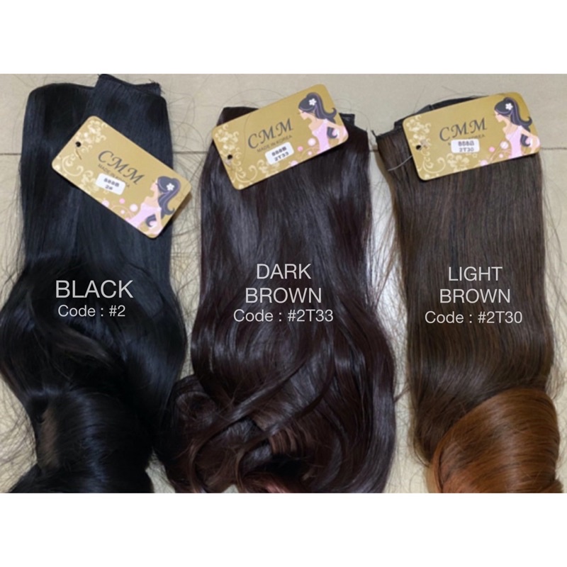 U CLIP SUPER THICK 2x LONG 60 cm - U SHAPE HAIRFLIP BENTUK U korea super tebal 2x lipat / U CLIP / hairclip tebal / hair flip / 60 cm P022L P022W P022S
