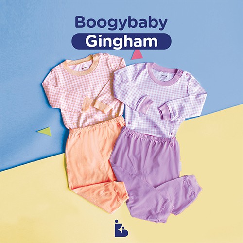 BoogyBaby Gingham Long Top Blouse + Trousers