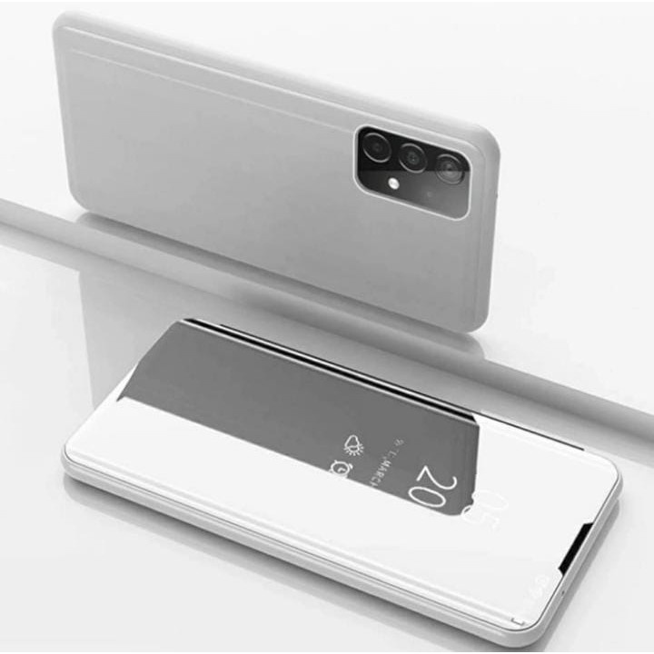 CASING FLIP MIRROR SAMSUNG A52 A52S 4G 5G A72 5G CASE FLIP COVER MIRROR STANDING AUTOLOCK BACK COVER