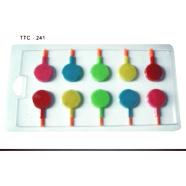 Cetakan Coklat Lolipop Bulat kecil
