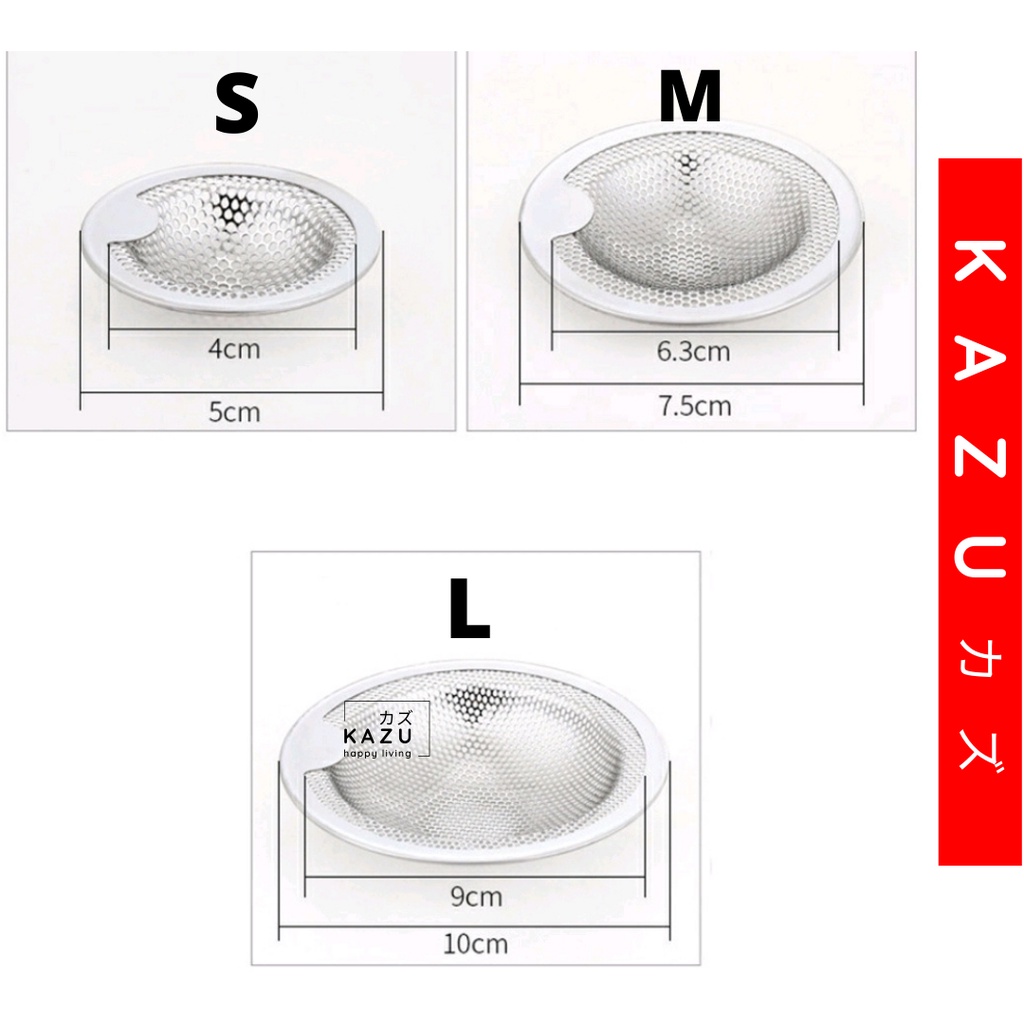 KAZU KHL230 Saringan Wastafel Stainless Bak Cuci Piring Kamar Mandi Bath Tub Anti Mampet