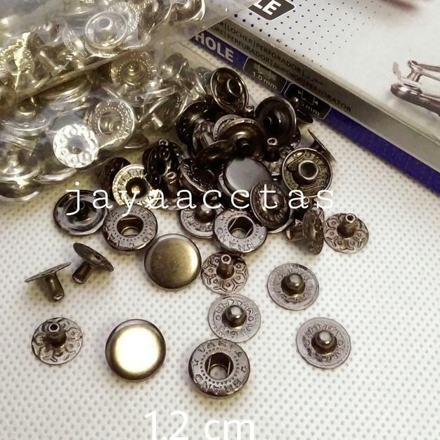 

❀wfhღ*POFS*✶ snap button/kancing cetet/jepret 12 mm (330) /50 set BN ✶ *o,^