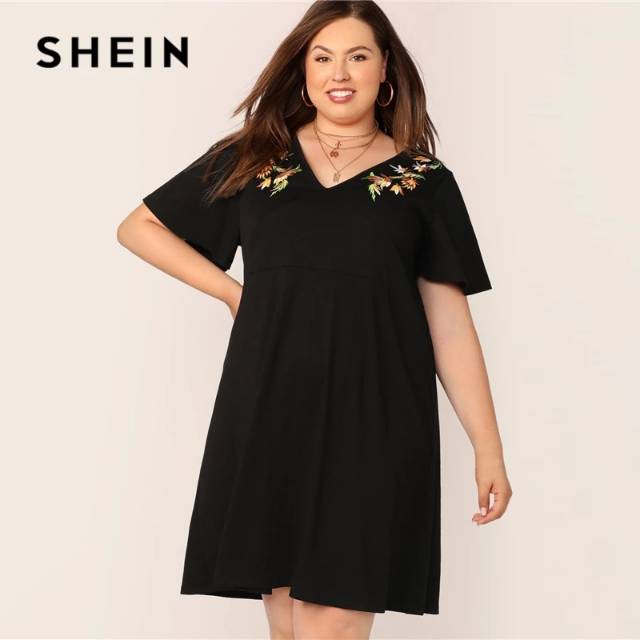 Shein plus size casual summer dress