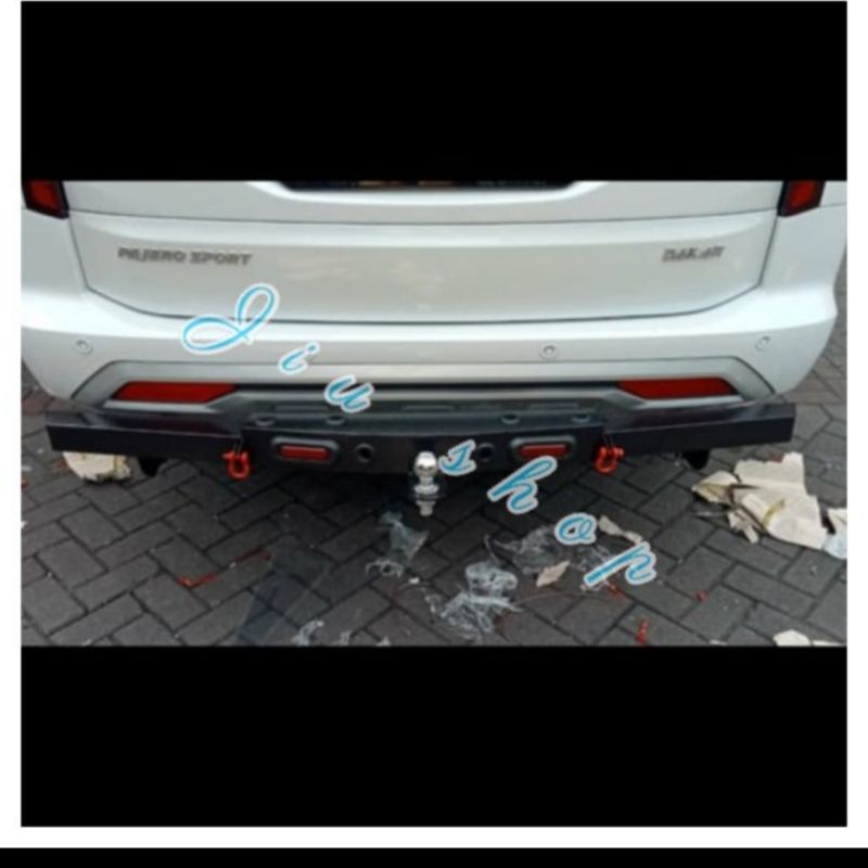 Towing Tanduk Belakang Besi With Lamp Towing Belakang Mobil All New Fortuner/Fortuner Lama/All New R