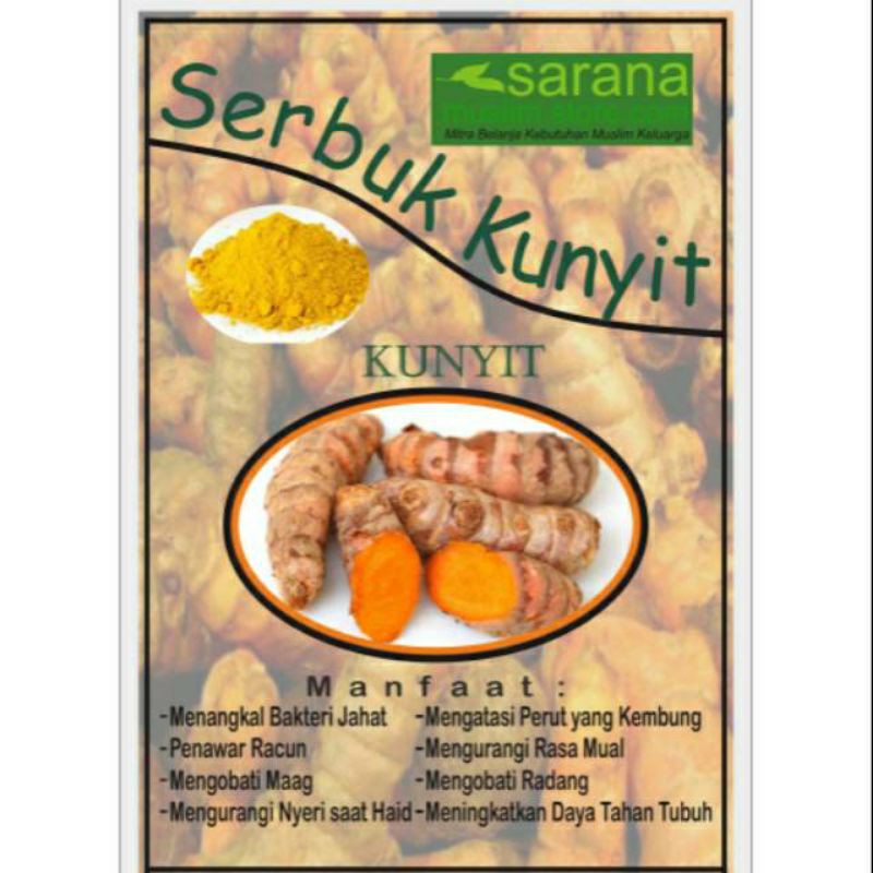 

Serbuk Bubuk Kunir Kunyit Kuning 250gr Asli Banyak Manfaat !