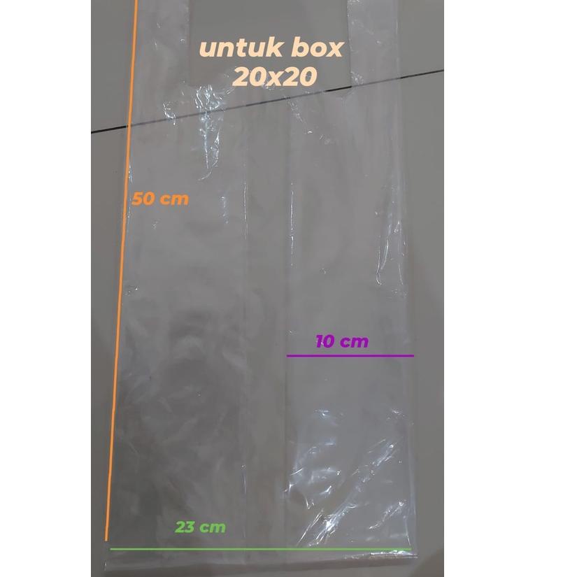 

♟ KRESEK PE bening uk 23 untuk box 20 x 20 ( pabrik langsung) ✺