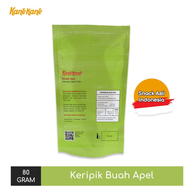 

Kanekane Kripik Apel Malang Renyah 100 Gram