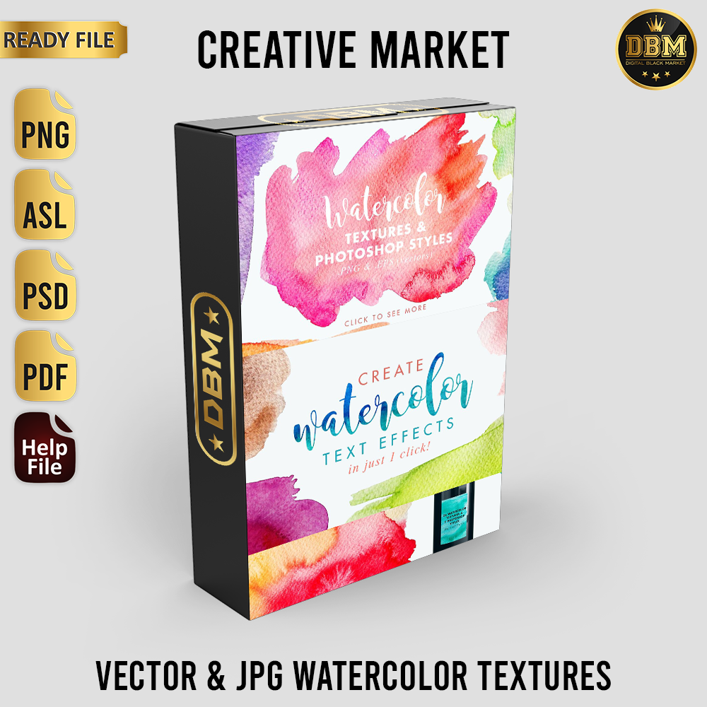 Vector &amp; JPG Watercolor Textures - JPEG Ultra HD