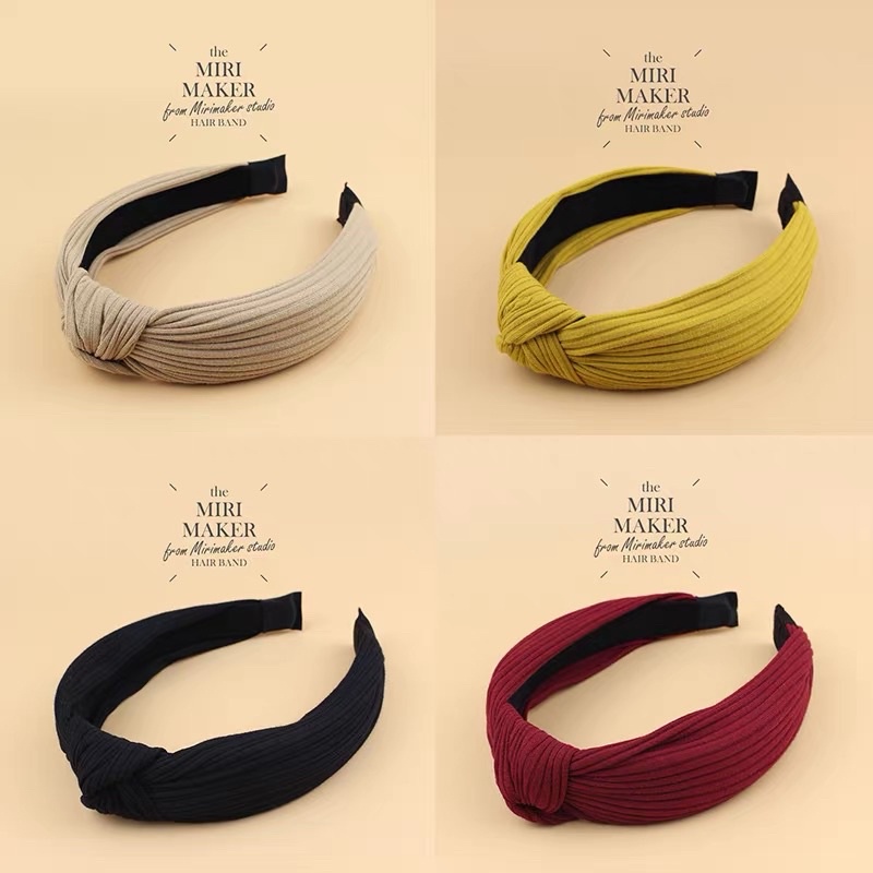 Bando-41 Bendo FASHION/Premium Bandana Simpul Twist Elastis Ala Korea Untuk Wanita