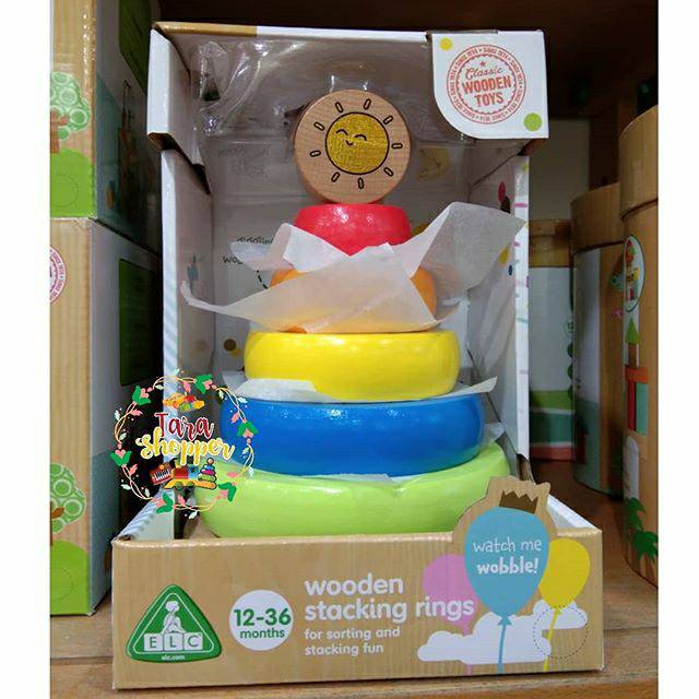 ELC wooden stacking rings