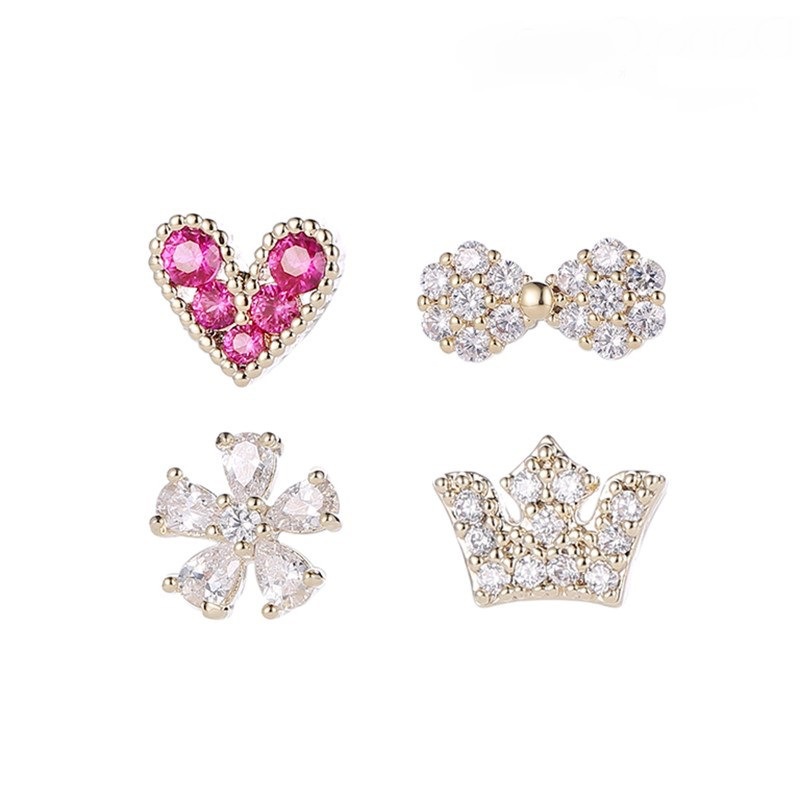 Dapat dipakai saat tidur stud anting-anting wanita temperamen Korea sederhana Sterling Anting-Anting