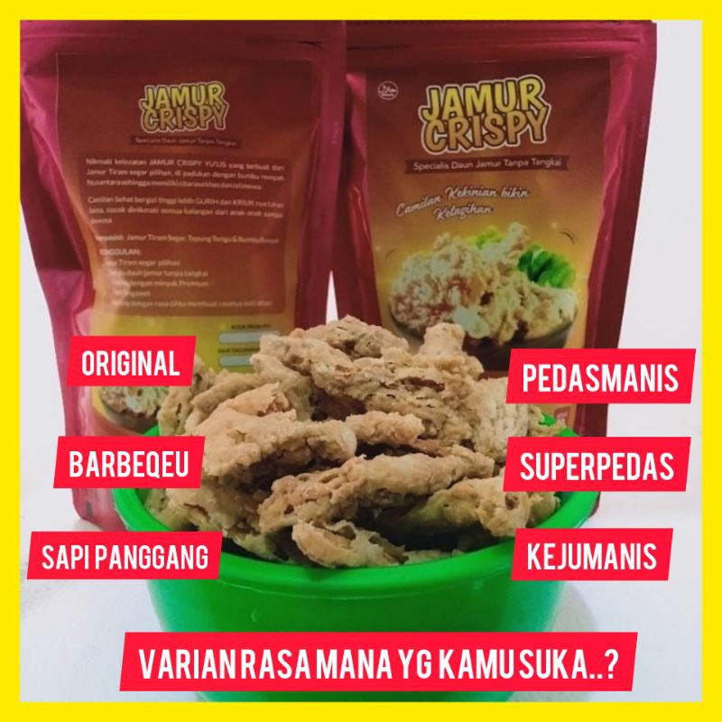 

jamurcrispyyulis/camilansehat/camilankekinian/jamurcrispy/paketmurah/pakethemat/camilankeluarga
