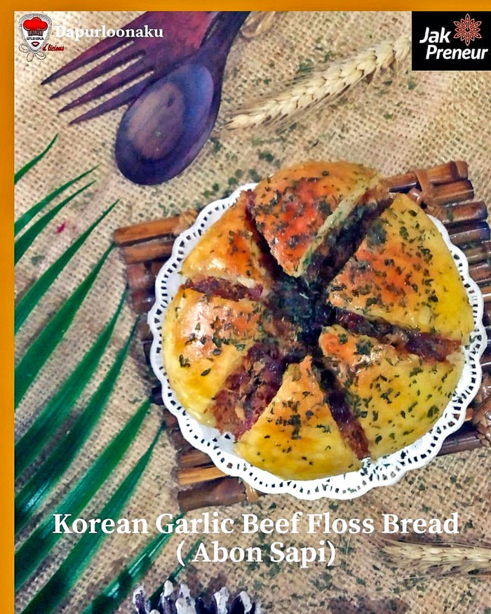 

Korean Garlic Beef Floss Bread (Abon) d8cm 165gr dapurloonaku