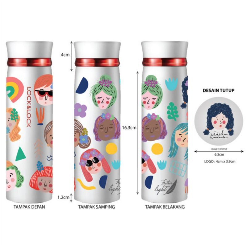 BOOKED Tumbler Locknlock x Ideku handmade