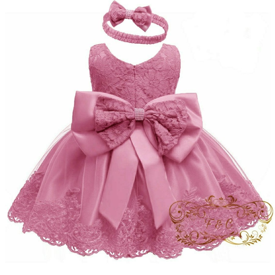 gaun pesta anak dress anak perempuan 5 6 7 tahun mewah cantik elegan princess ultah modern kekinian