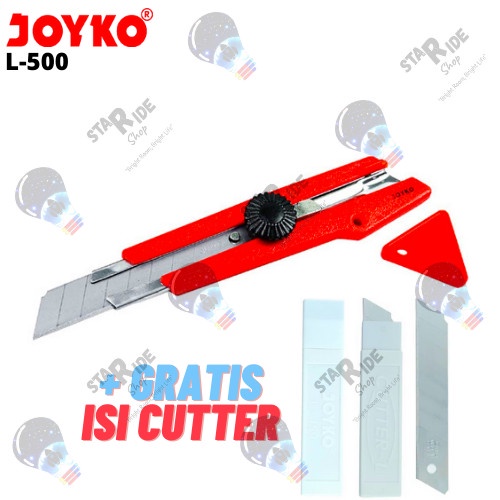 

Mudah Cutter Pemotong Joyko L-500 Free Gratis Tube Isi 5 Cutter Blade L-150 Hemat