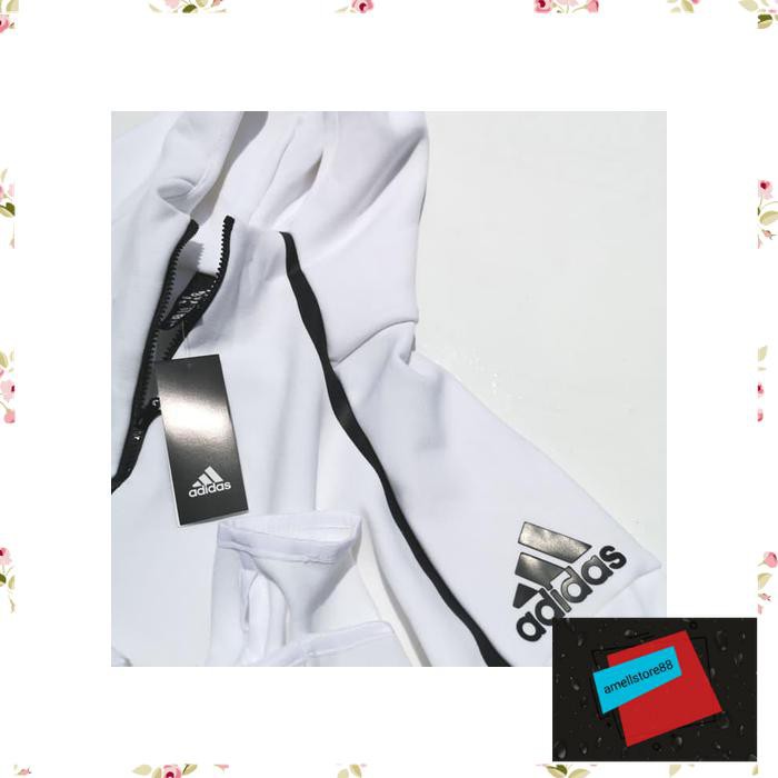 Jaket Pria parasut parka gunung ADIDAS ZNE HOODIE 3.0 FAST RELEASE WHITE ORI COPY PREMIUM IU202