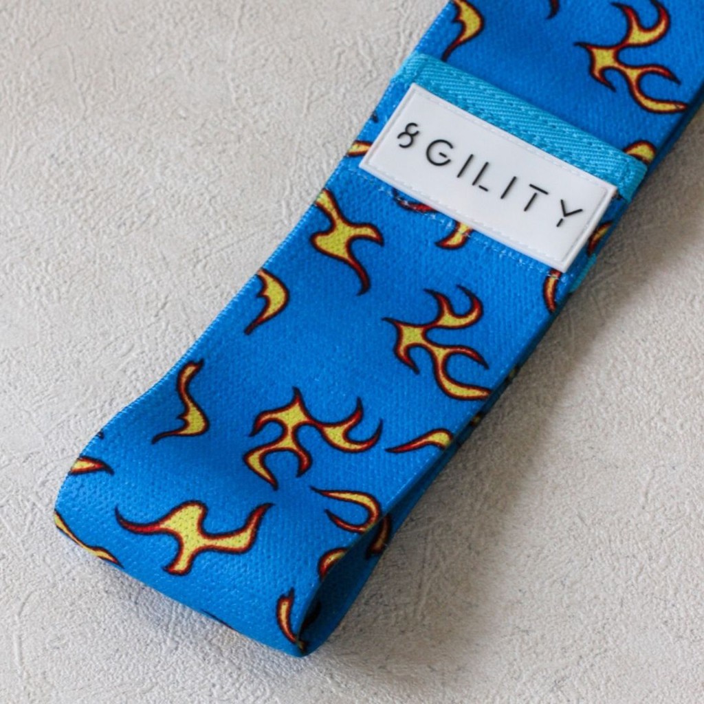 Hip Resistance Bands | Fabric Bands | Booty Bands | Tumblr Print - Flames | Heavy Resistance