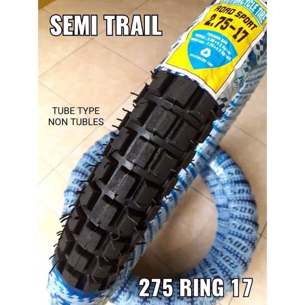 BAN LUAR SEMI TRAIL 275 RING 17 untuk motor bebek TERMURAH !!!!
