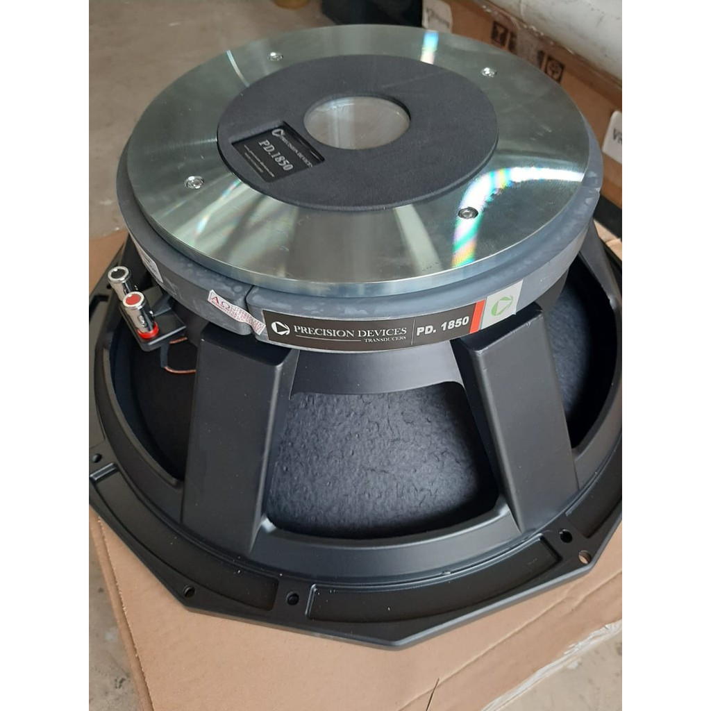 Speaker Component Precision Devices PD 1850 PD1850 Subwoofer 18 inch Low Grade A Daun Coating Tahan Air 1500 Watt Coil 5 inchi PD 18in Double Layer