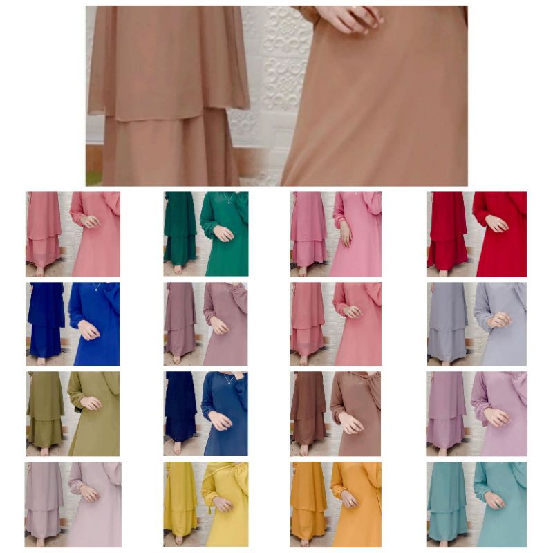gamis malaysia polos