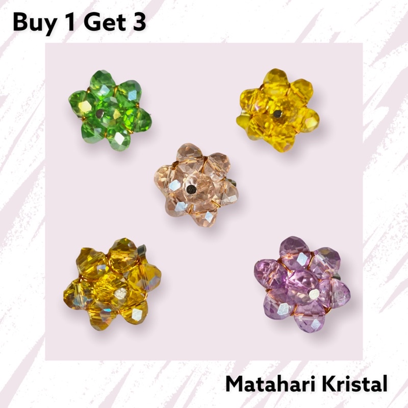 Bros Dagu Matahari Kristal / Peniti Matahari Kristal / Bros Dagu mini / Peniti Dagu Mini / Bros Dagu