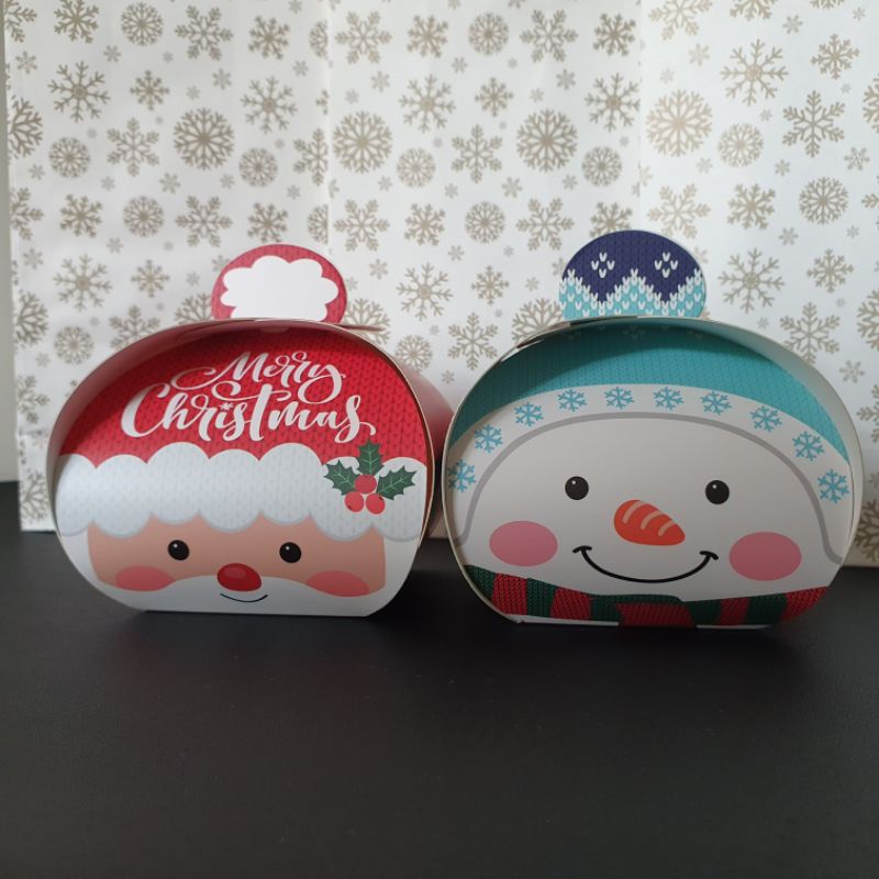 

CHRISTMAS CANDY BOX GIFT SANTA SNOWMAN GOODIES NATAL