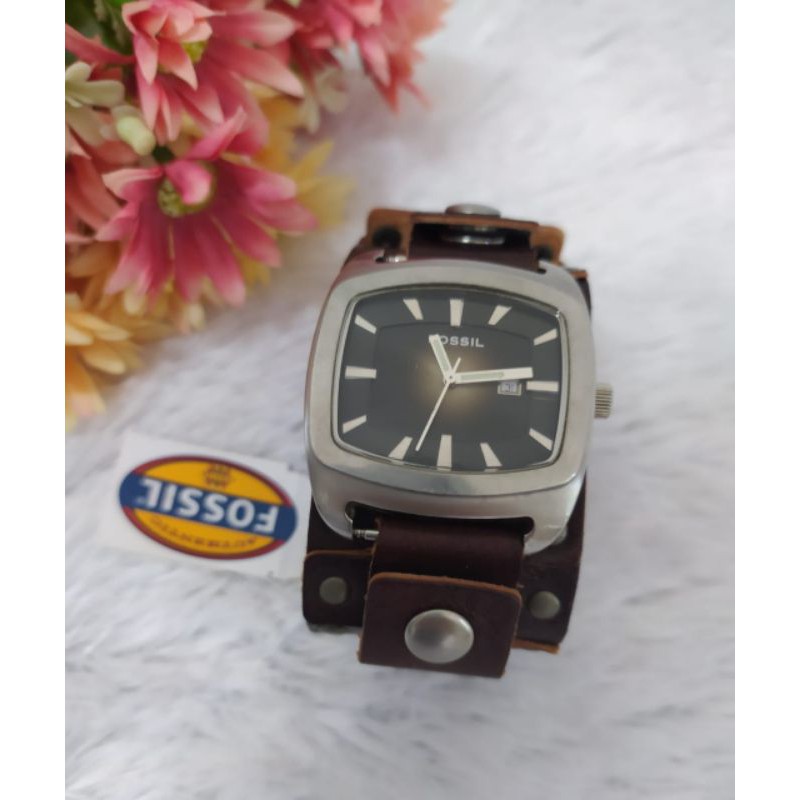 Jam Fossil Gaban Diameter 4,2 cm Authentic/Preloved