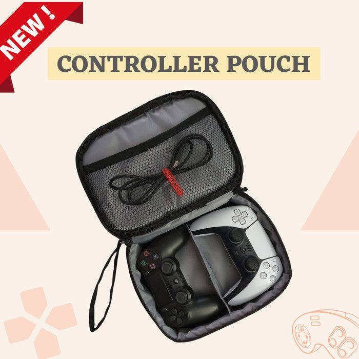 PS4 PS5 Controller Joystick Stick Case  Bag  Pouch  Tas - 2 Slot