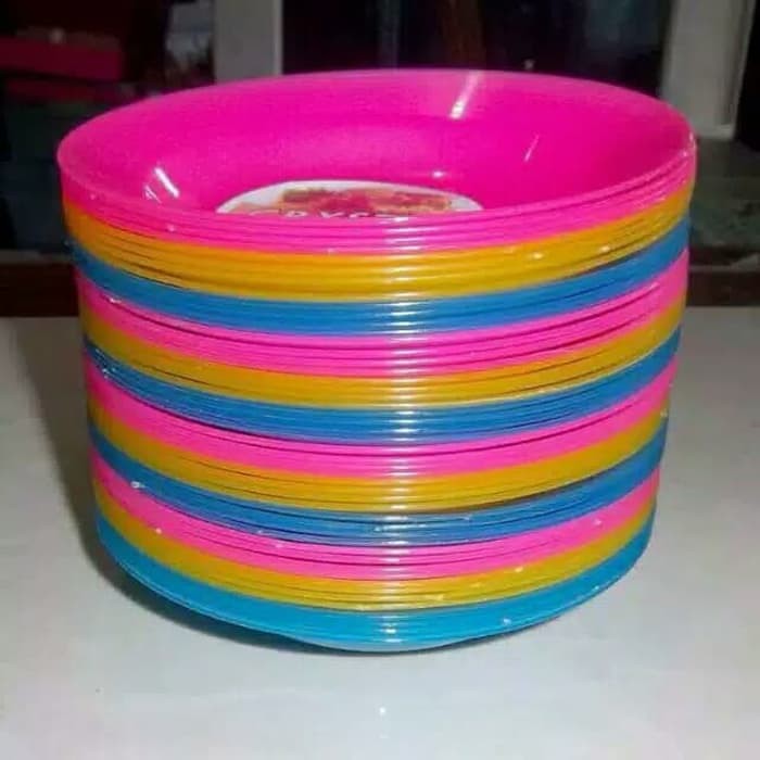 Piring plastik Kecil -  22CM / piring makan plastik ekonomis