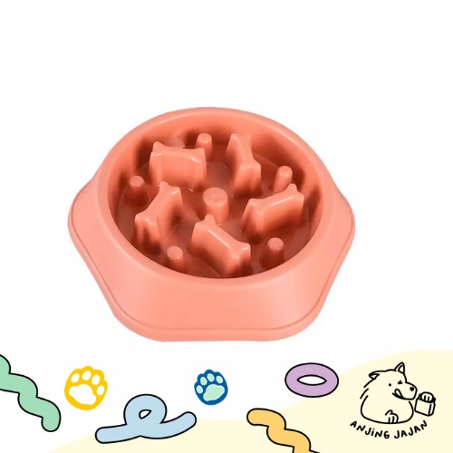 Pet Slow Feeder | Dog Cat Slow Eating Bowl | Mangkok Anjing Kucing Murah | Tempat Makan Hewan Anti Choking