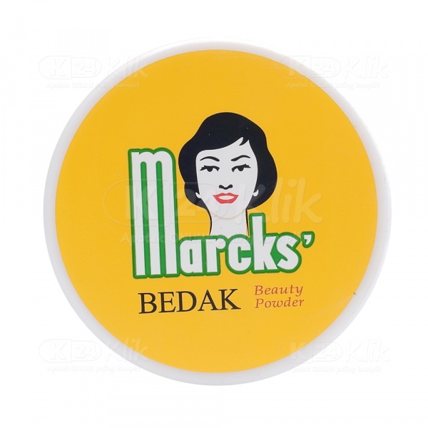 MARCKS BEDAK BEAUTY POWDER PUTIH 40 GRAM CONTAINER