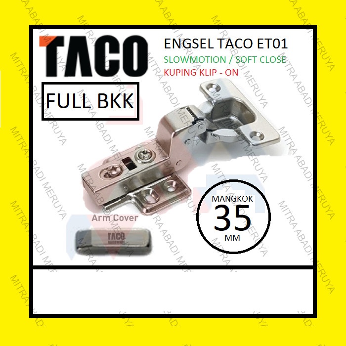 Engsel lemari TACO HPL engsel sendok TACO ET01