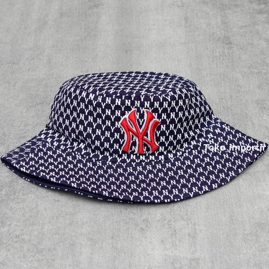 Topi NY Monogram Bucket Hats NY Import Premium High Quality