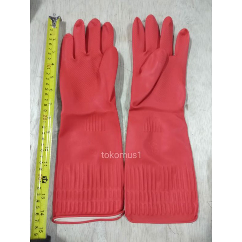 SARUNG TANGAN KARET CUCI PIRING /GLOVE LATEX SAFETY HAND WORK STERILL ANTI SLIP-IGM